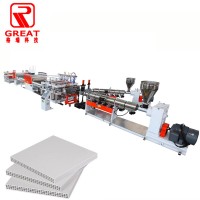 Lower price  pp hollow plastic formwork making machine extrusion line